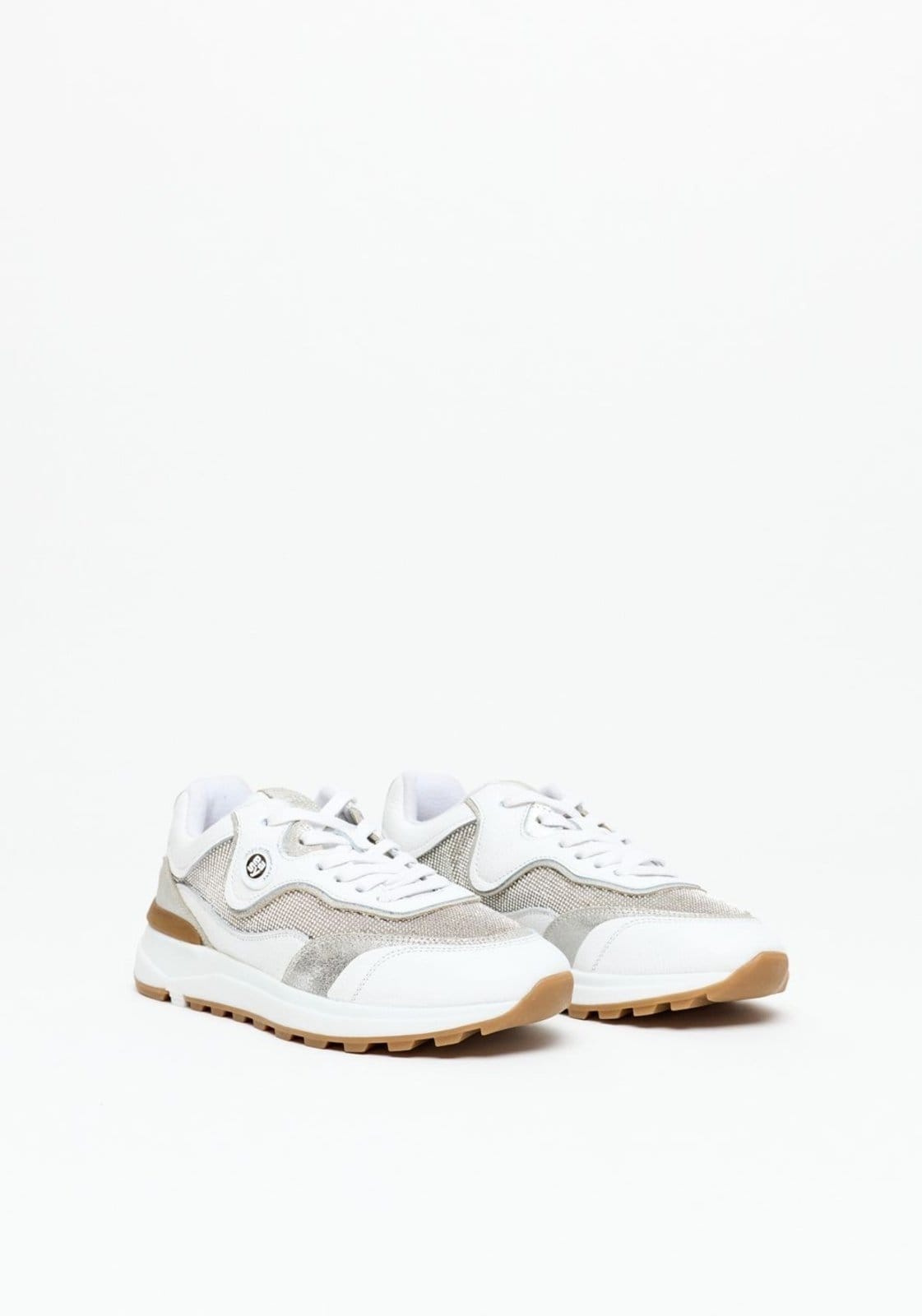 Vista 2 Tênis Chunky Com Brilhos Sport Easy cinza