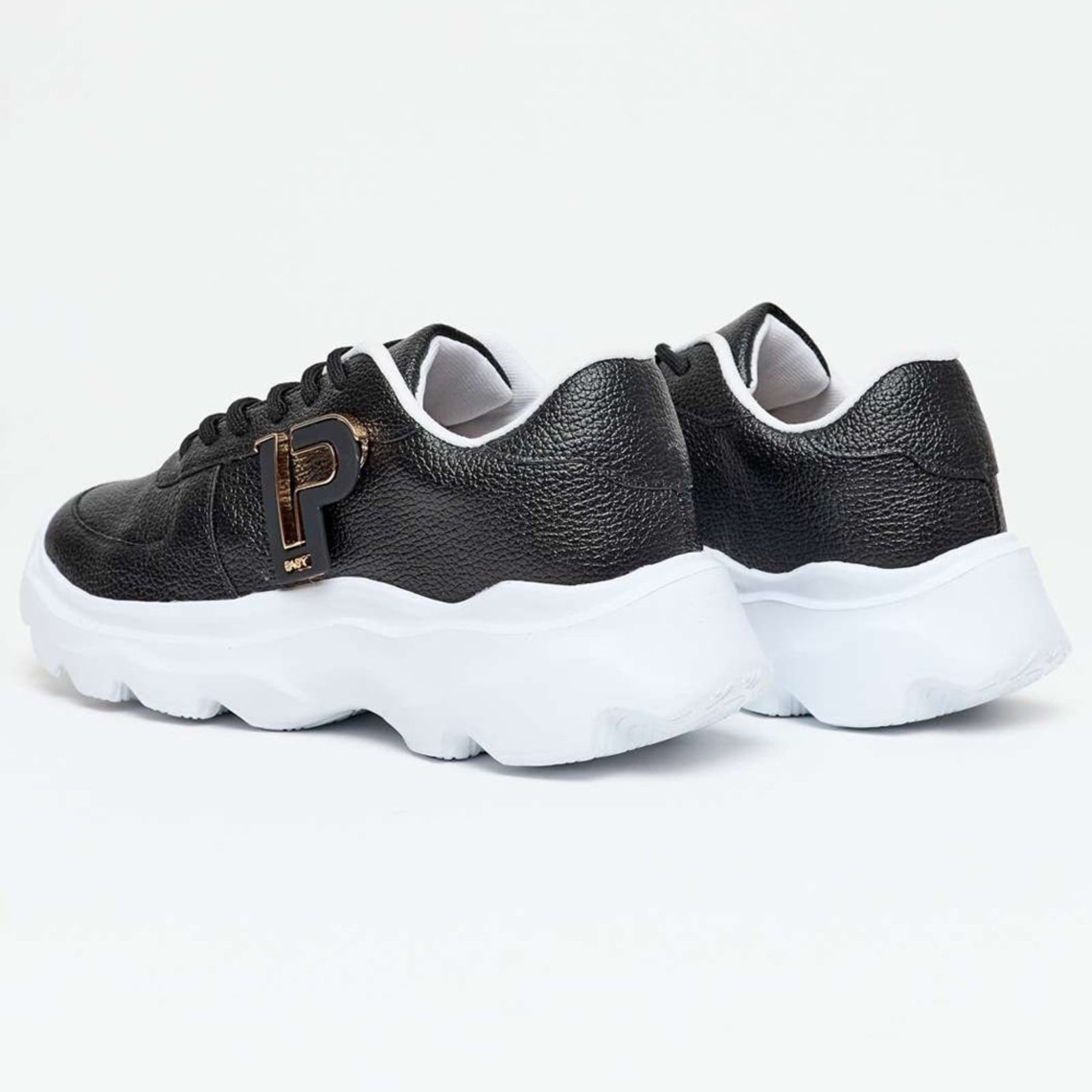 Vista 2 Tênis Easy Lança Perfume Metal Pr26 Feminino Easy Lança perfume preto