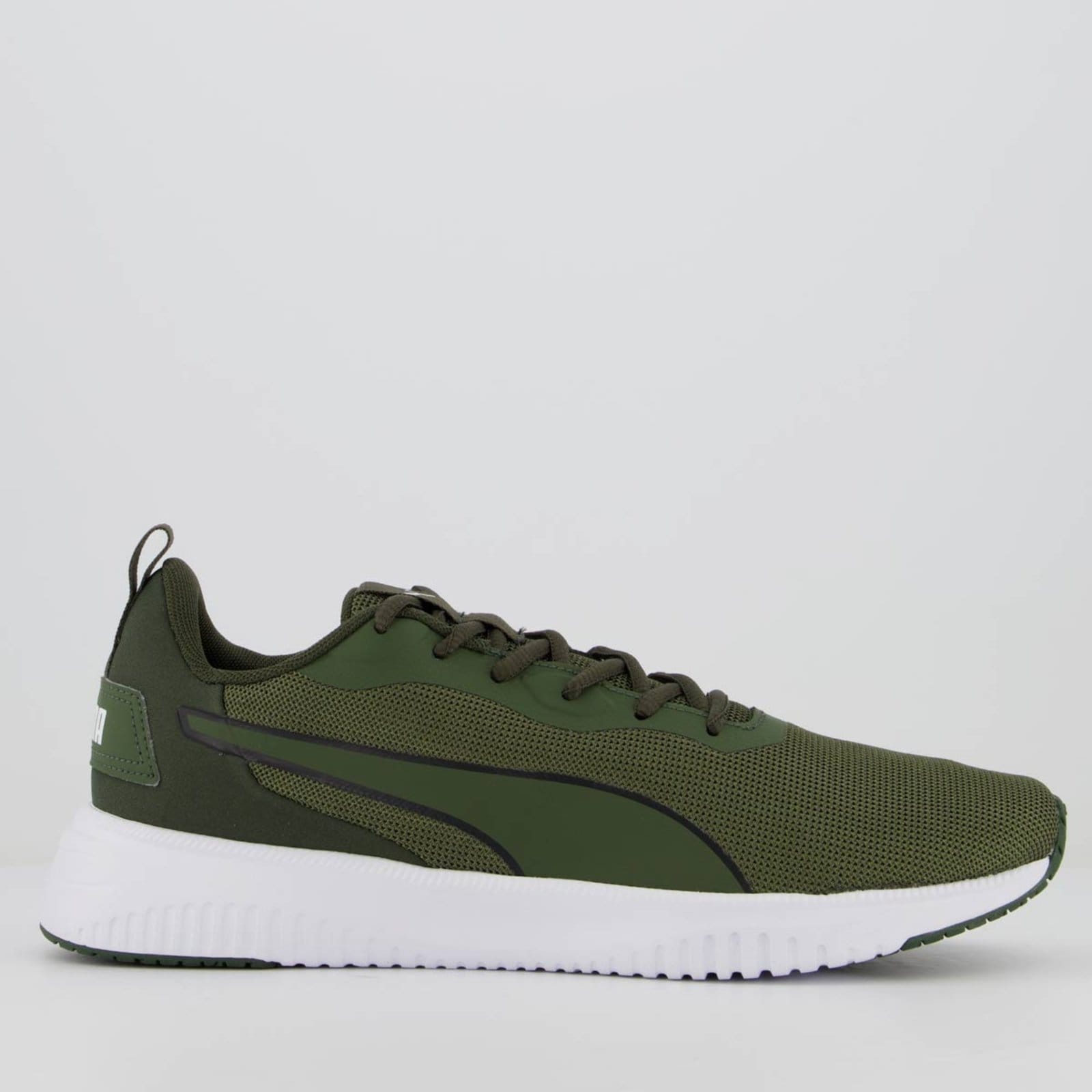 Vista principal Tênis Puma Flyer Flex BDP Militar Puma verde