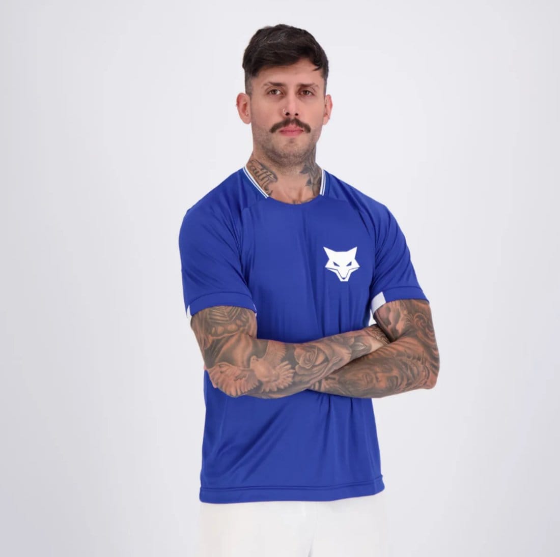 Vista 2 Camisa Cruzeiro Dry Oldoni azul