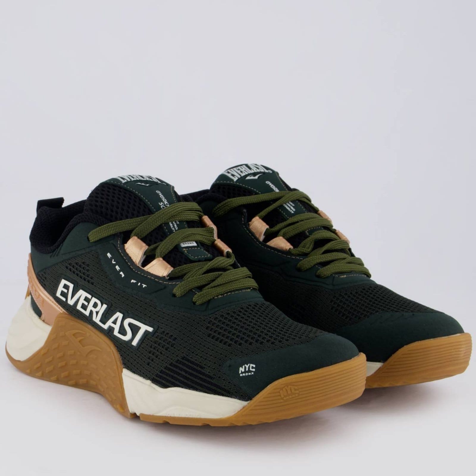 Vista 2 Tênis Everlast Climber Ultra e Bege Everlast verde