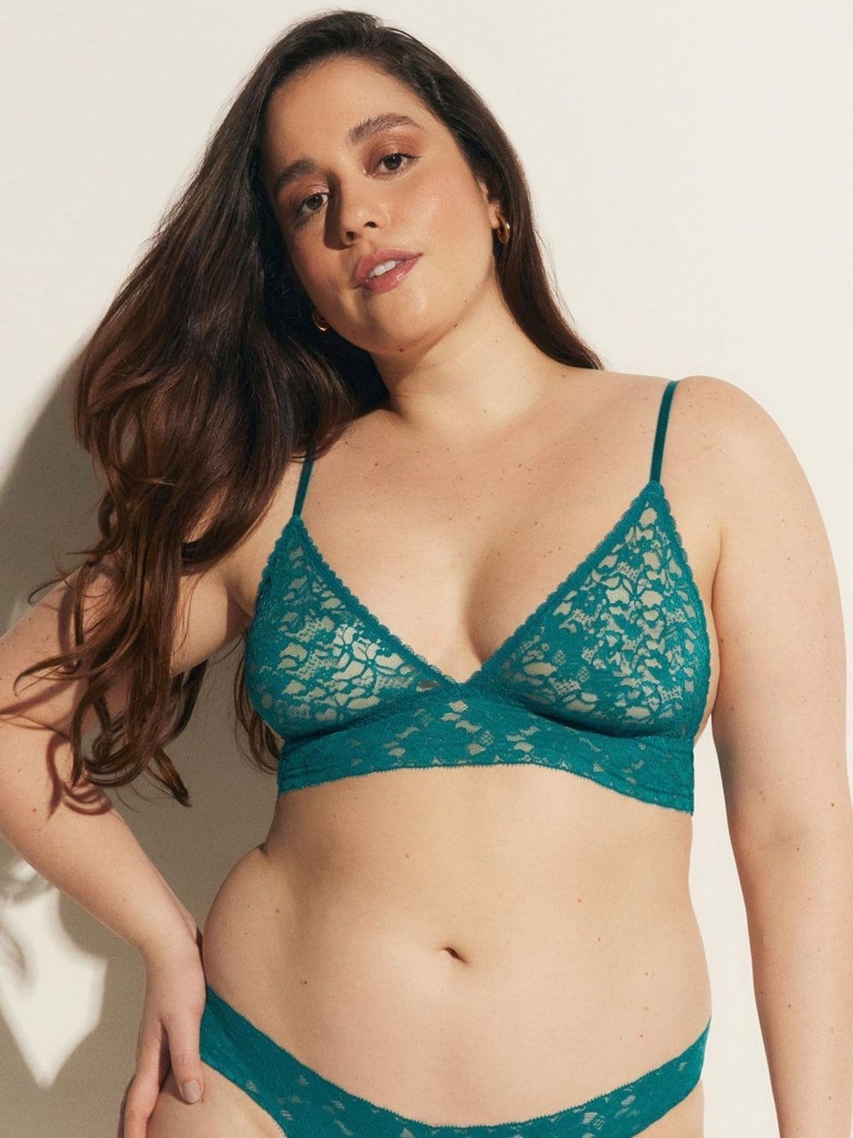 Sutiã Triângulo Renda Sweet Lace Verde Aqua