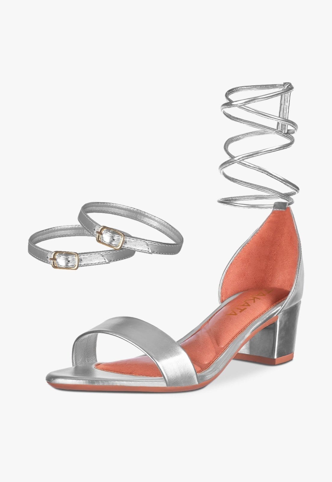 Sandália Feminina Salto Quadrado Grosso Bloco Baixo tira Confortável Sapato Festa elegante