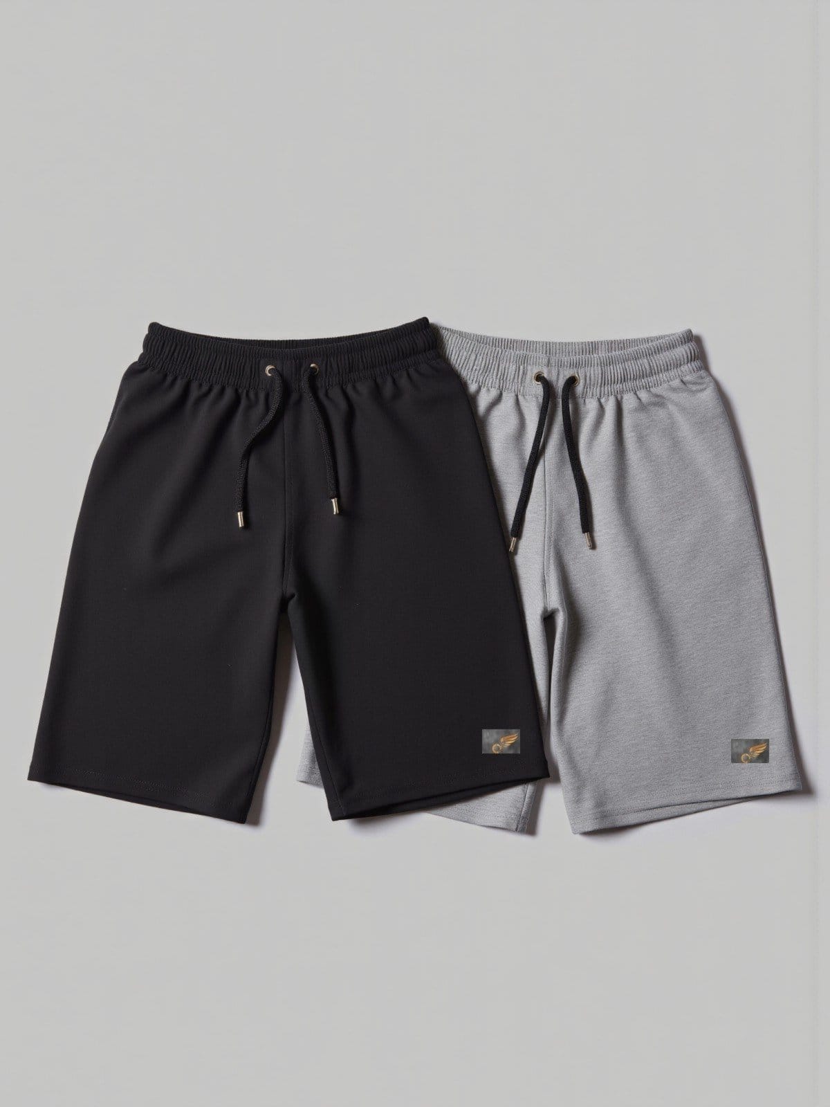 Vista principal Kit 2 Bermuda de Moletom Básica com Amarração Shorts Para Academia e Treinos Debex multicolorido