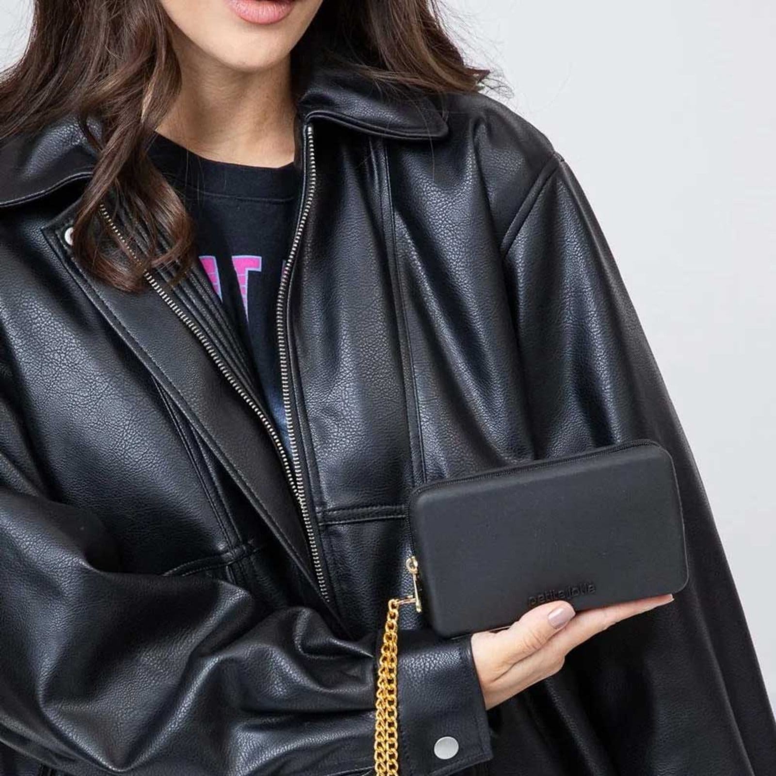 Vista 2 Bolsa Carteira Feminina Parker Petite Jolie PJ20300 Petite Jolie preto