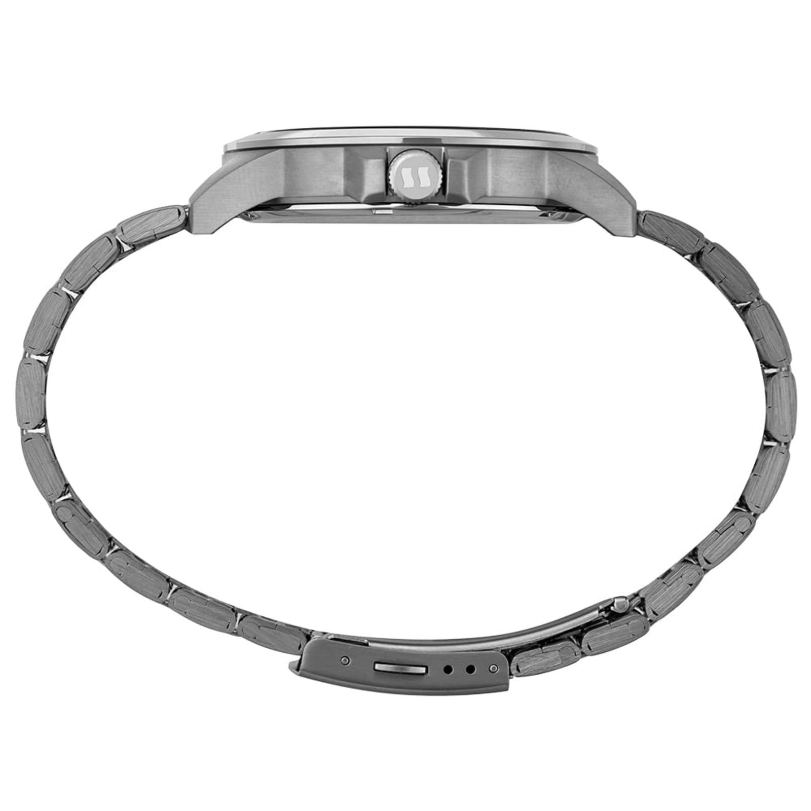 Vista 2 Relógio Masculino Seculus Analógico Mostrador Preto Seculus prata