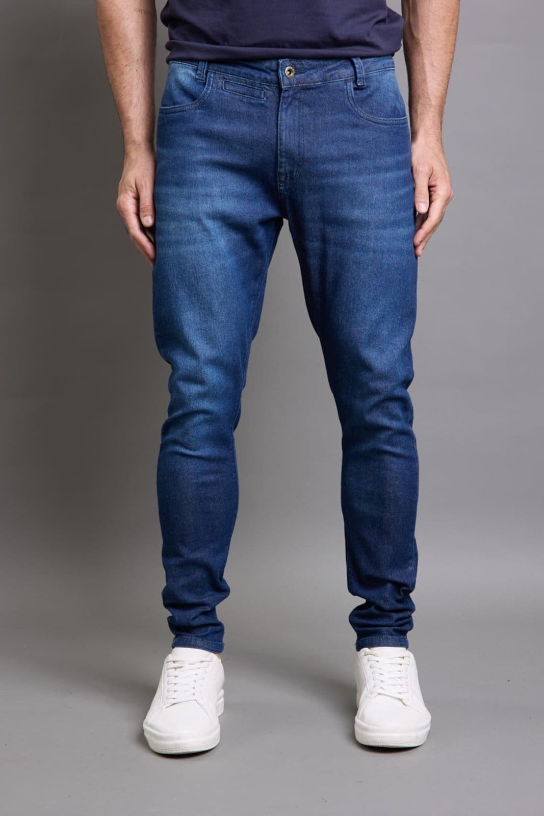 Calça Jeans Masculina Skinny Tradicional Escuro