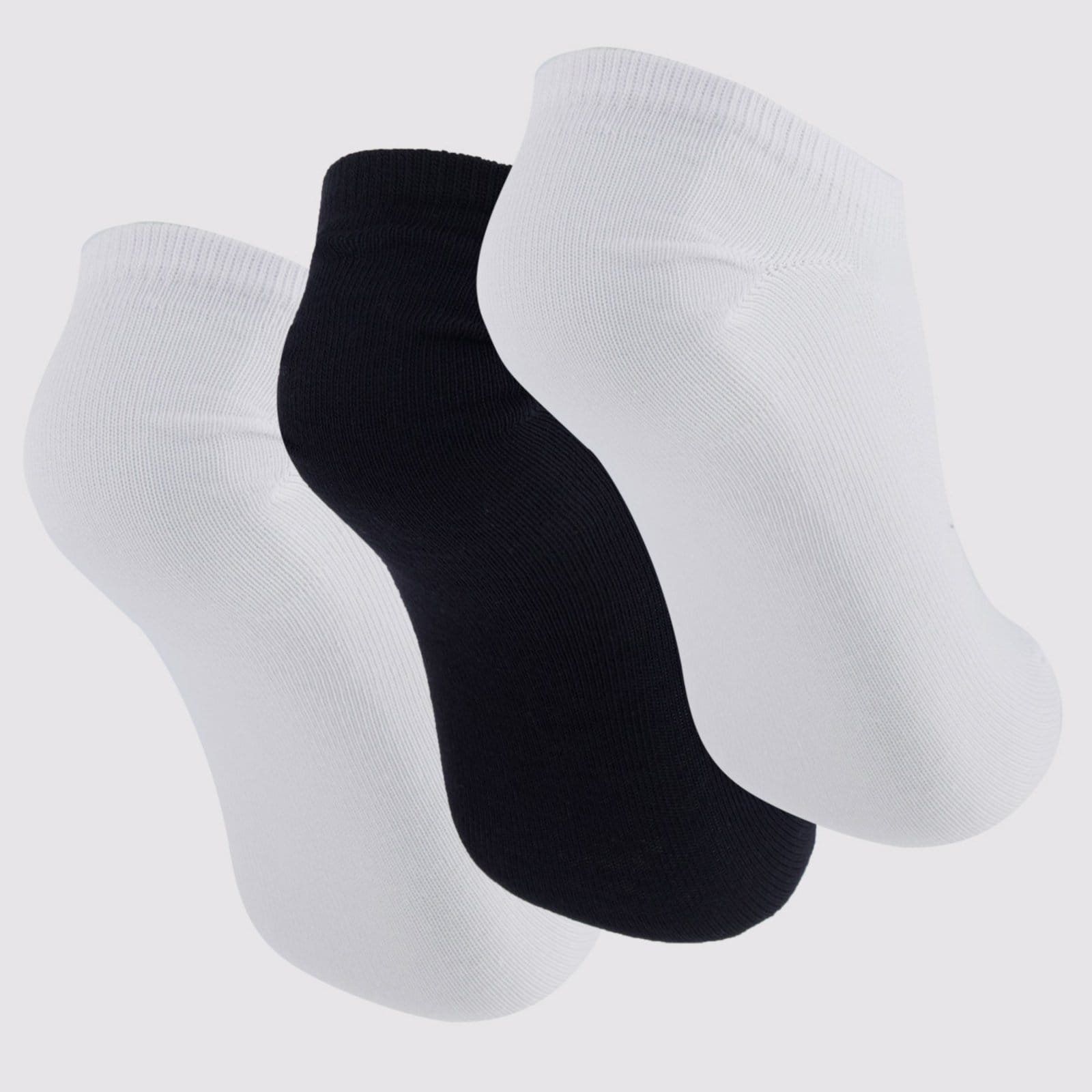 Vista 2 Kit Meia Puma Sapatilha Invisivel 3 Pares Feminina Puma branco