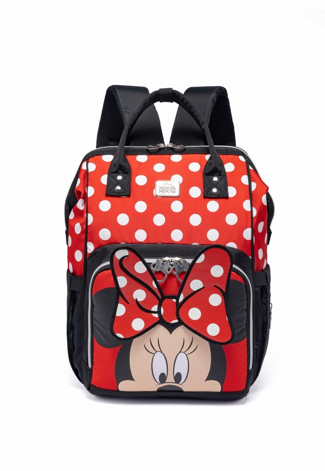 Vista 2 Infantil - Kit Mochila Maternidade Garrafa Minnie Resistente Disney vermelho