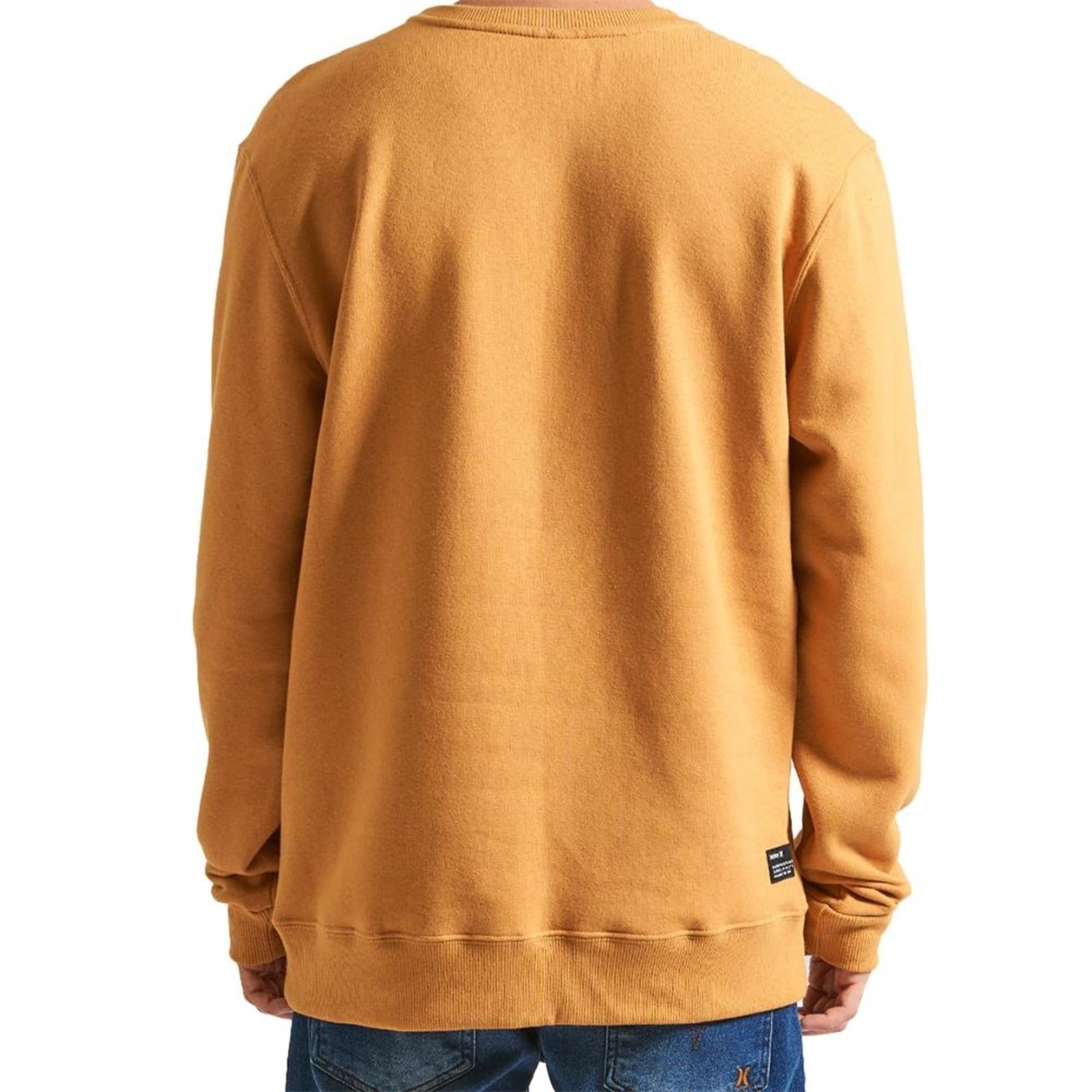 Vista 2 Moletom Hurley Careca One&Only WT24 Masculino Mostarda hurley amarelo