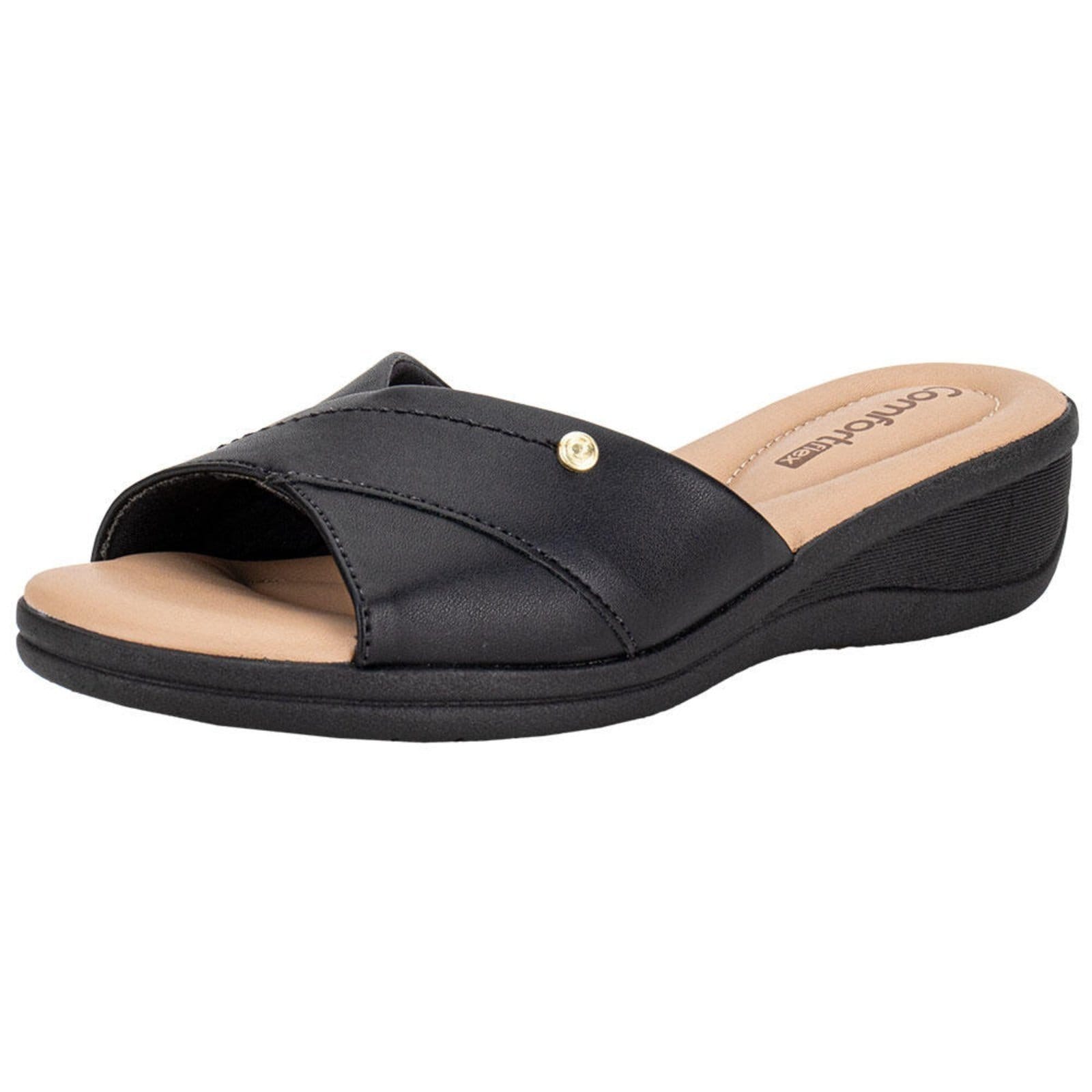 Tamanco Feminino Anabela Comfortflex 2588402 A1458402