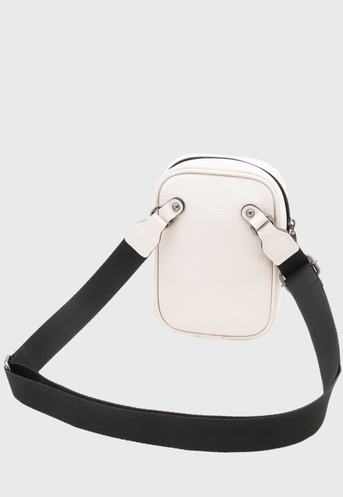 Vista 2 Bolsa Crossbody de Couro Mariart Lolla Pop Off White Mariart off-white white