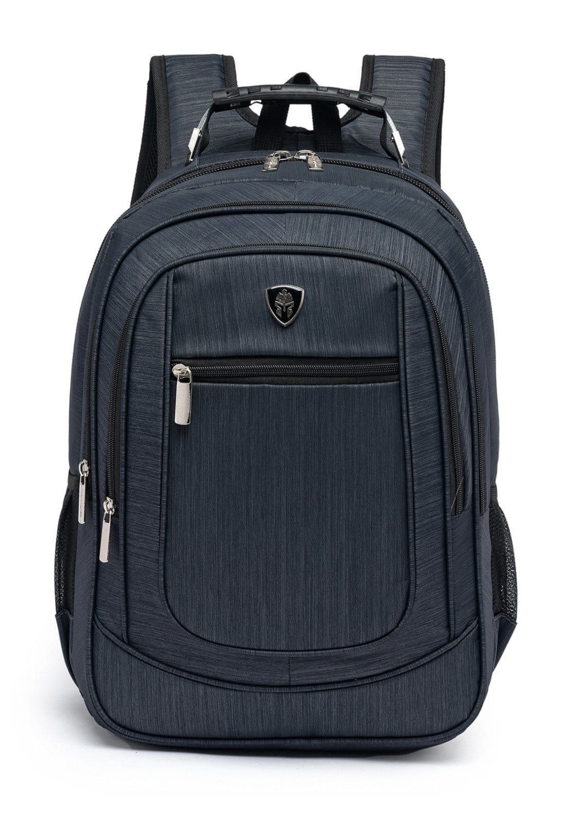 Vista principal Mochila Executiva Manager Notebook Com Alta Resistência Azul 01 PRETO Centurion preto azul