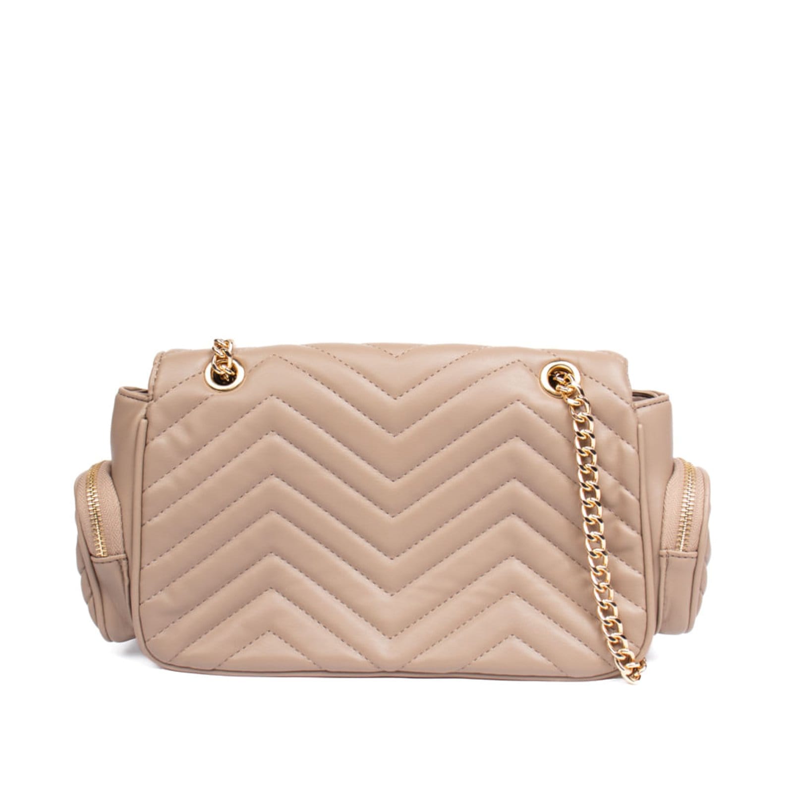 Vista 2 Bolsa Feminina Via Marte Pequena Tiracolo Multipocket VIA MARTE bege