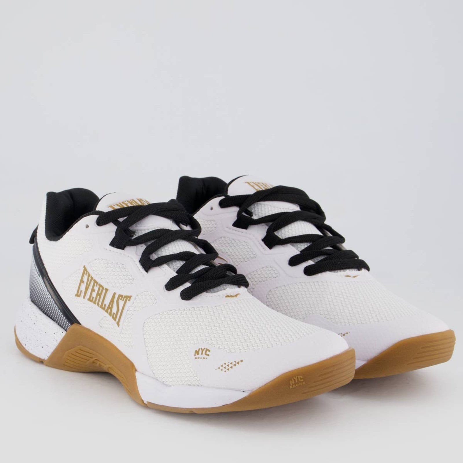 Vista 2 Tênis Everlast Climber Pro e Marrom Everlast branco