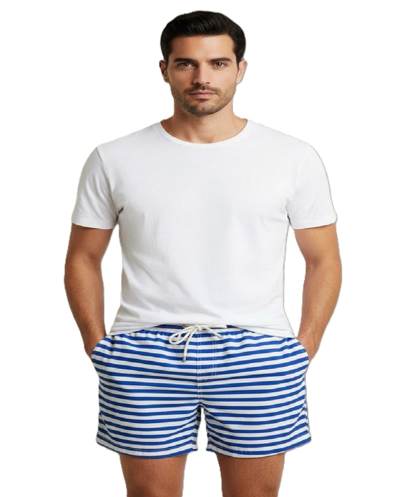 Short Praia Elástico Hamptons Horizontal