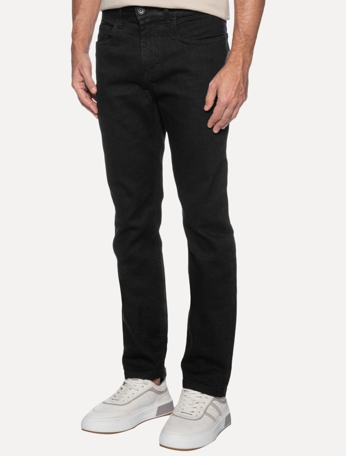 Calça Aramis Jeans Masculina Regular Black Kombat Preta