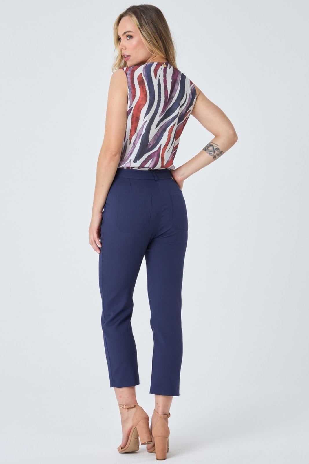 Vista principal Calça PKS Alfaiataria Marinho PKS azul