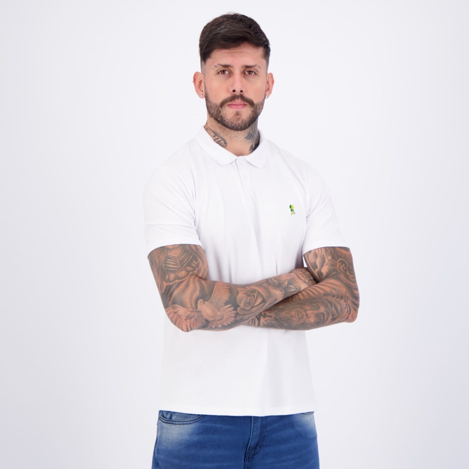 Vista 2 Polo Palmeiras Dream Branca Betel branco