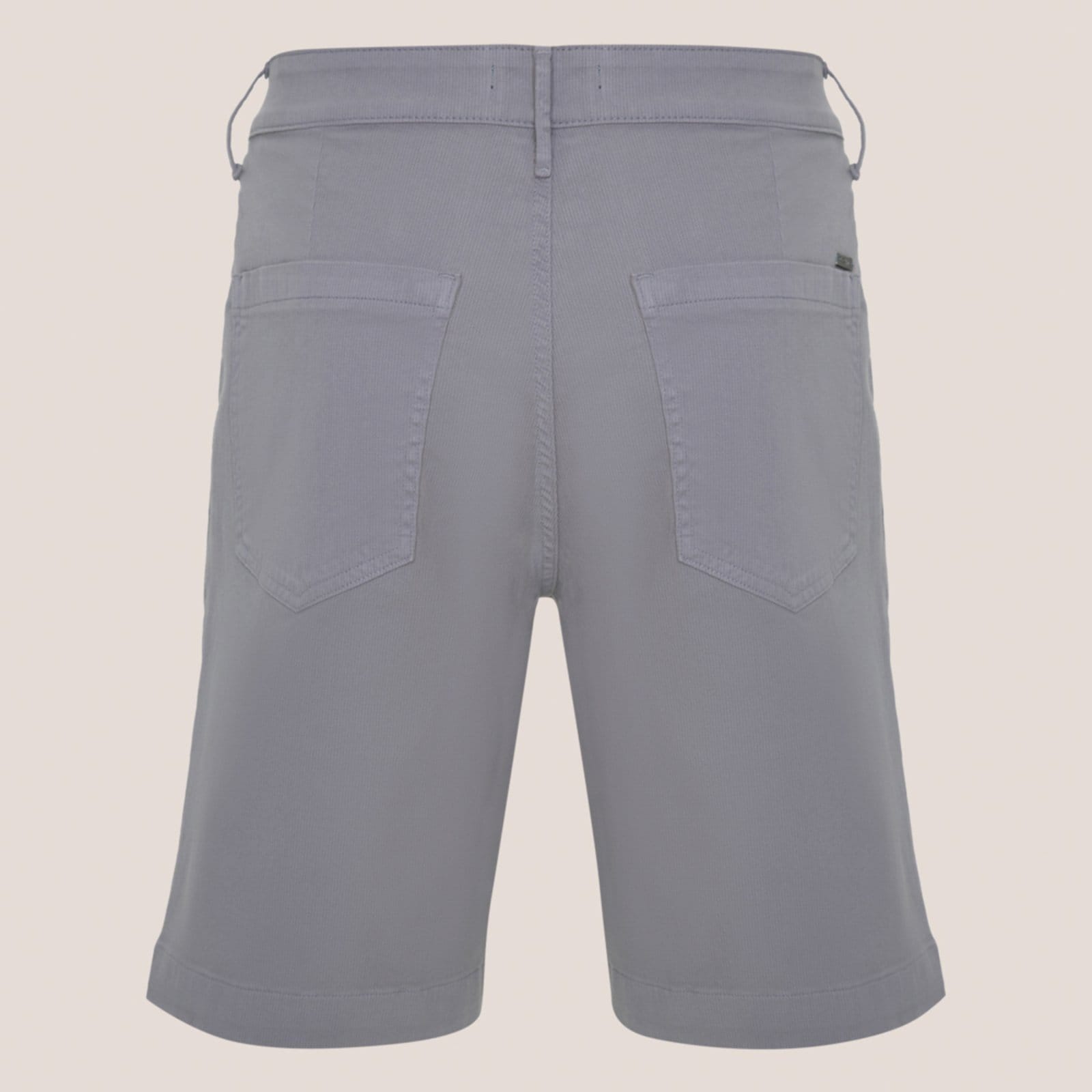 Vista 2 Bermuda Sarja Dudalina Right Pr26 Claro Masculino Dudalina cinza