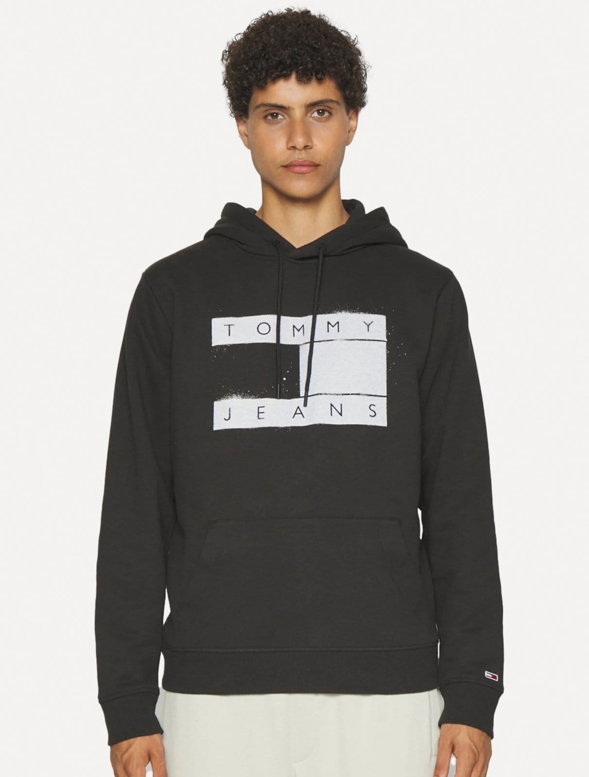 Moletom Tommy Jeans Masculino Hoodie Flag Logo Spray