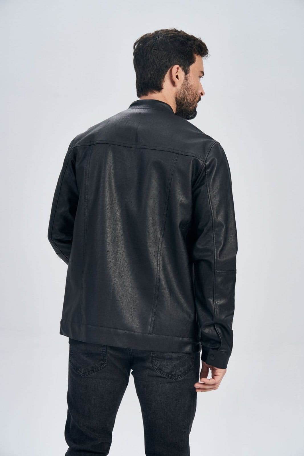 Jaqueta Biker PU Masculina Acostamento - 2