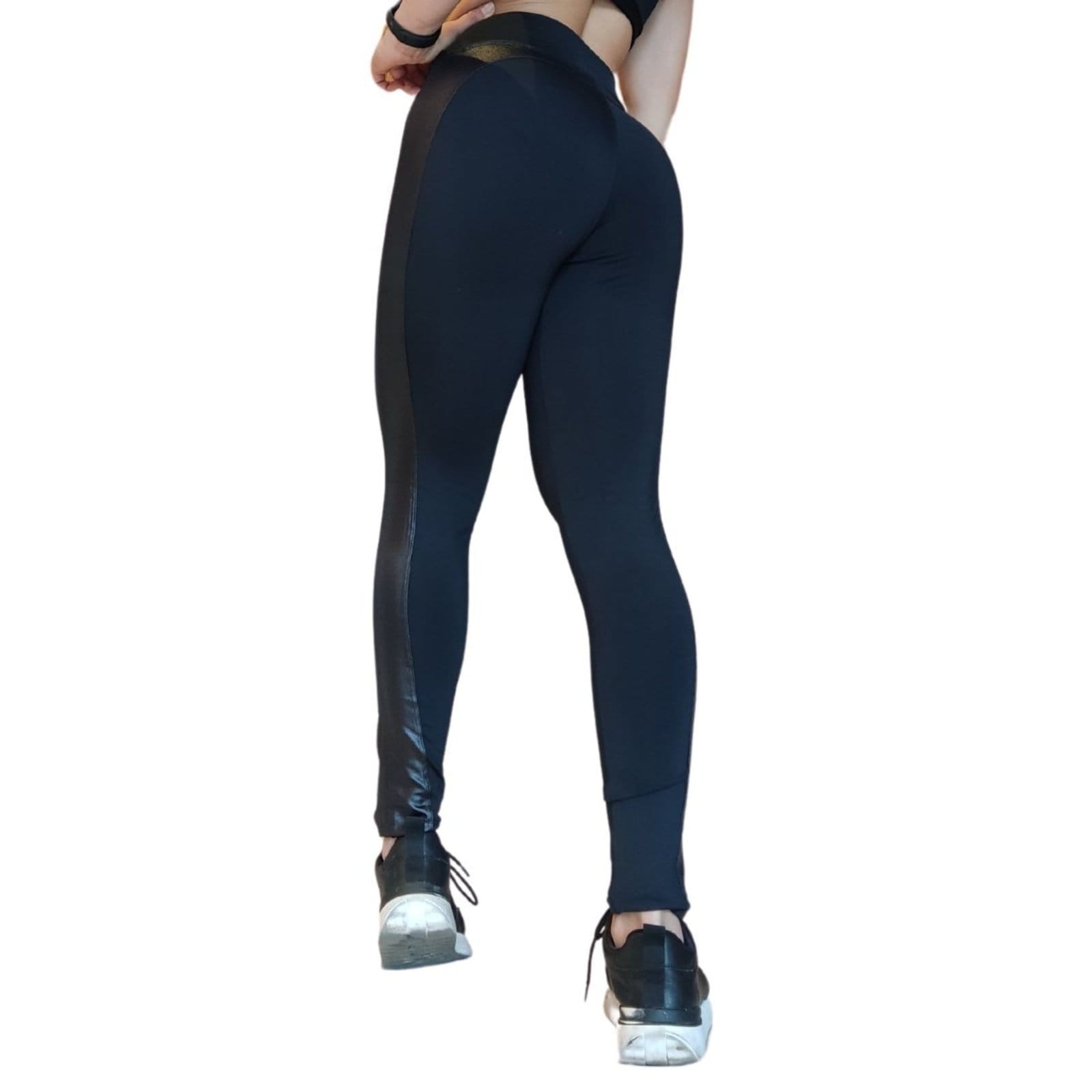 Vista 2 Calça Legging Heide Ribeiro Levanta Bum Bum Heide Ribeiro preto