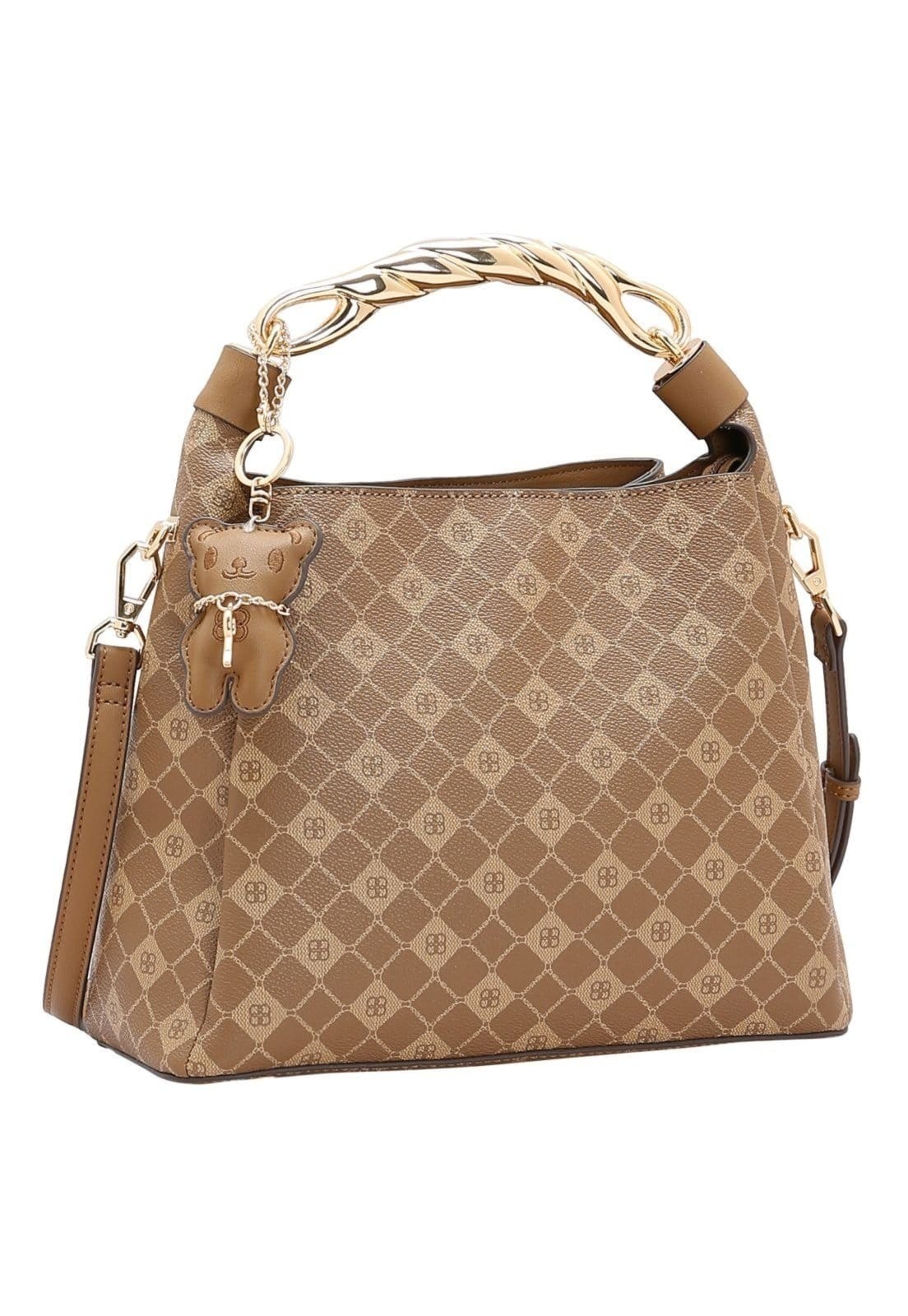 Bolsa Feminina Chenson Monograma Elemento Gráfico 3485388 Natural