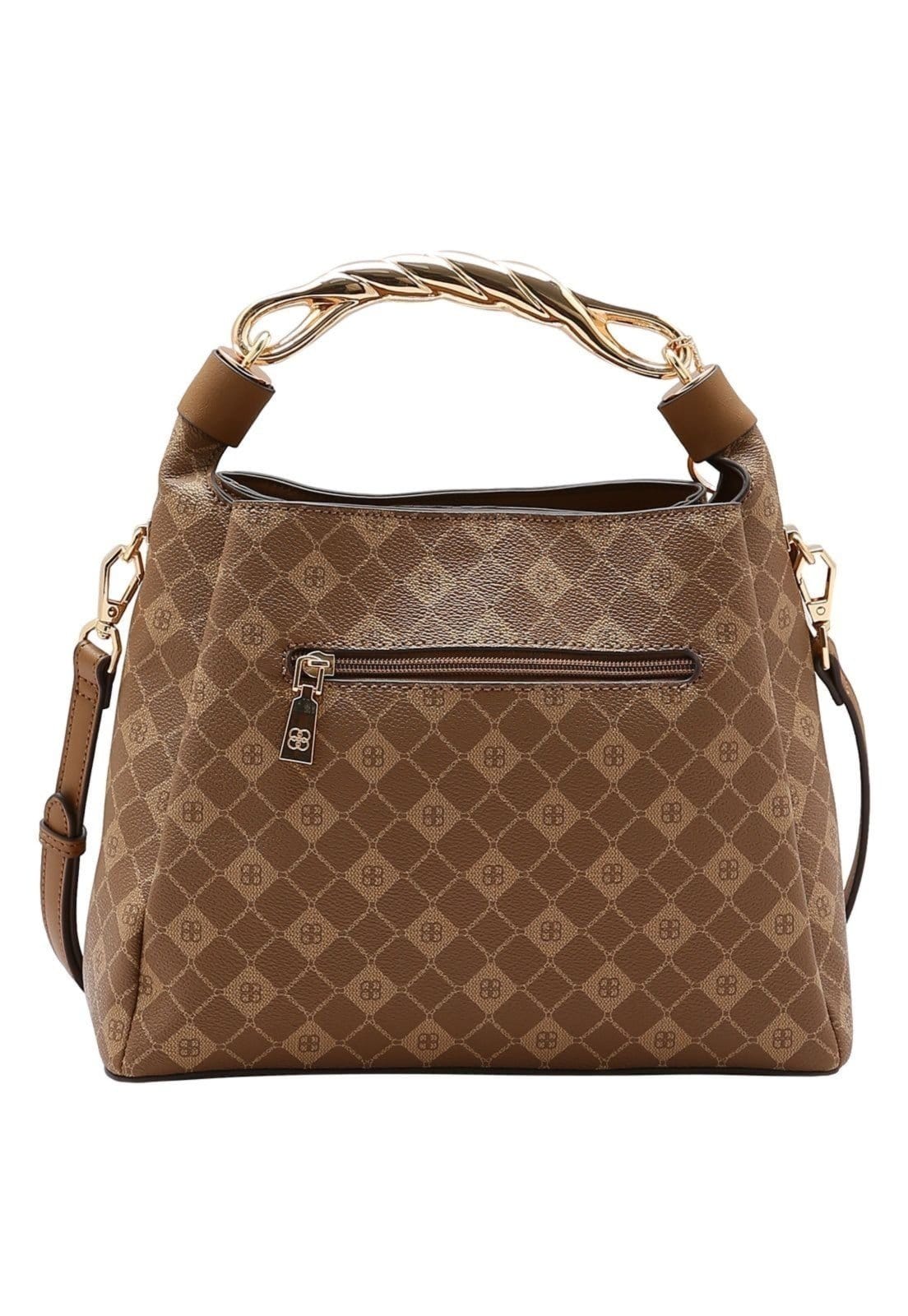 Vista 2 Bolsa Feminina Chenson Monograma Elemento Gráfico 3485388 Natural Chenson castanho natural