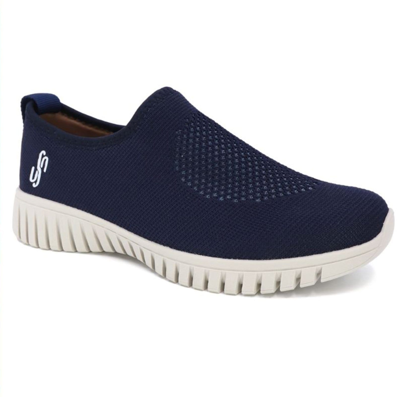 Vista principal Tênis Feminino Usaflex Slip-on Conforto Tricot AE2208 New Blue - Perola Usaflex azul/azul marinho blue