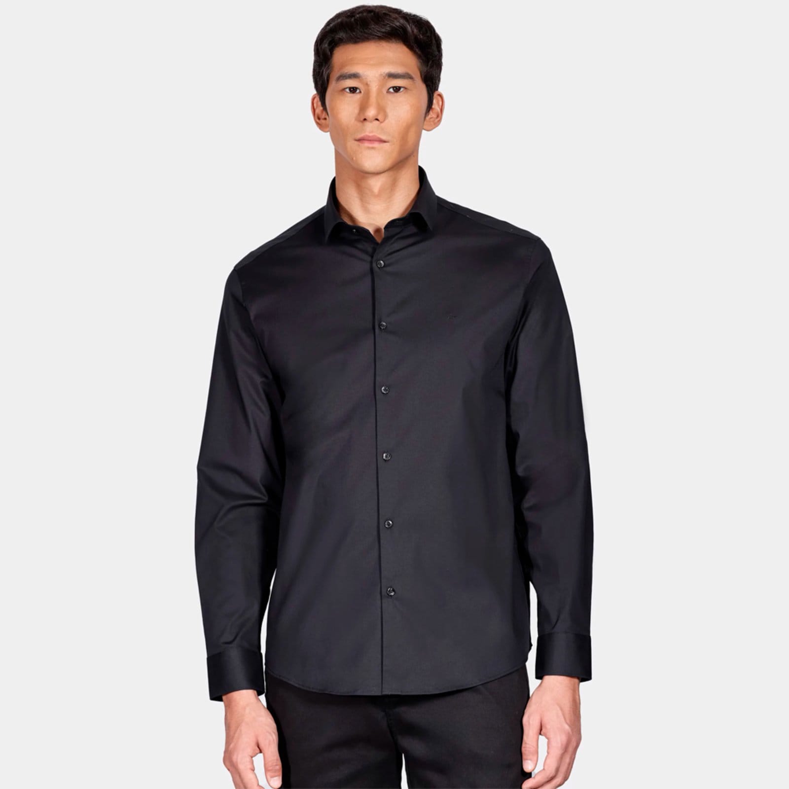 Vista principal Camisa Aramis Reg Tricoline Stretch Pr26 Masculino Aramis preto