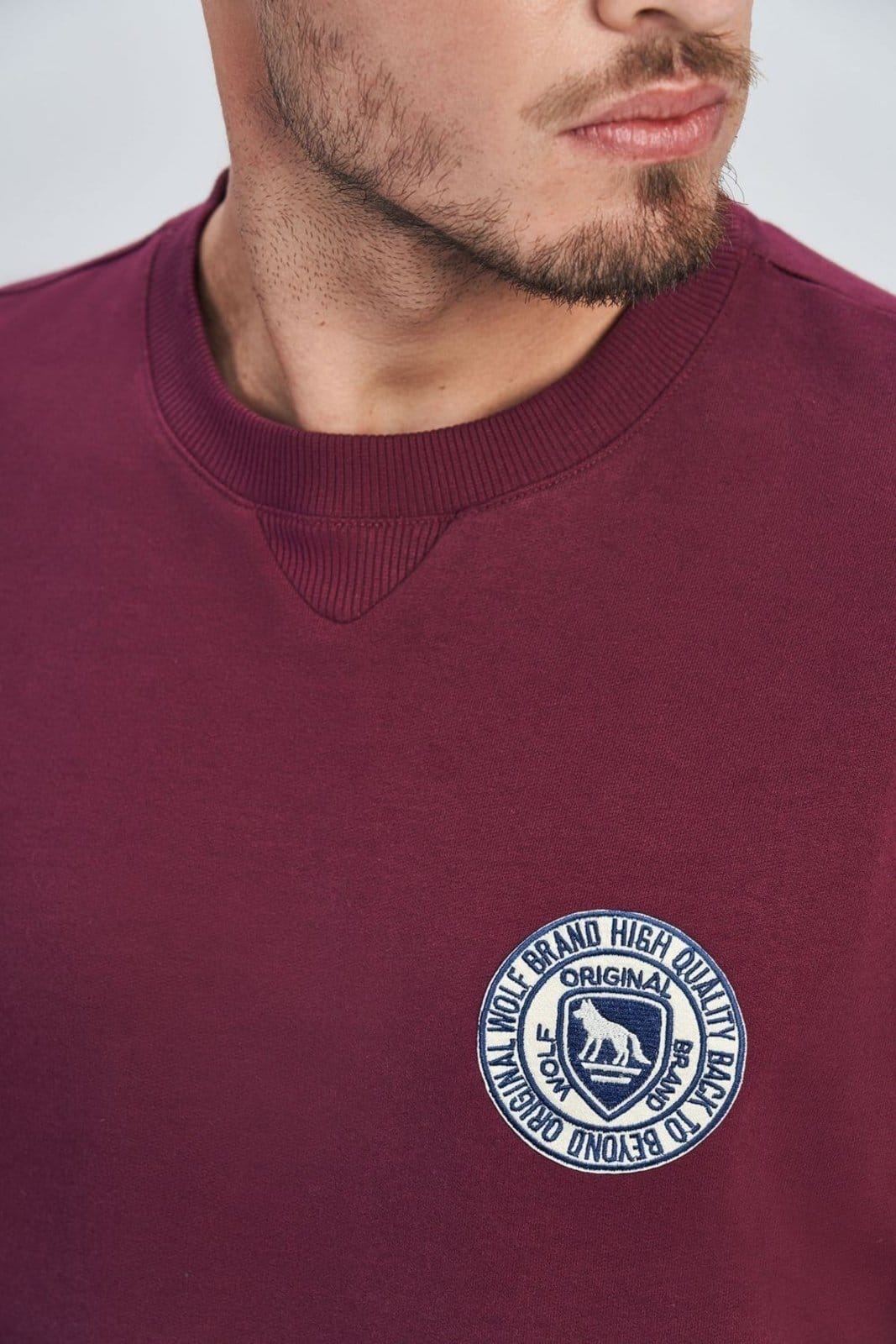 Vista 2 Blusão Moletom Quality Masculino Acostamento ACOSTAMENTO MASCULINO vinho