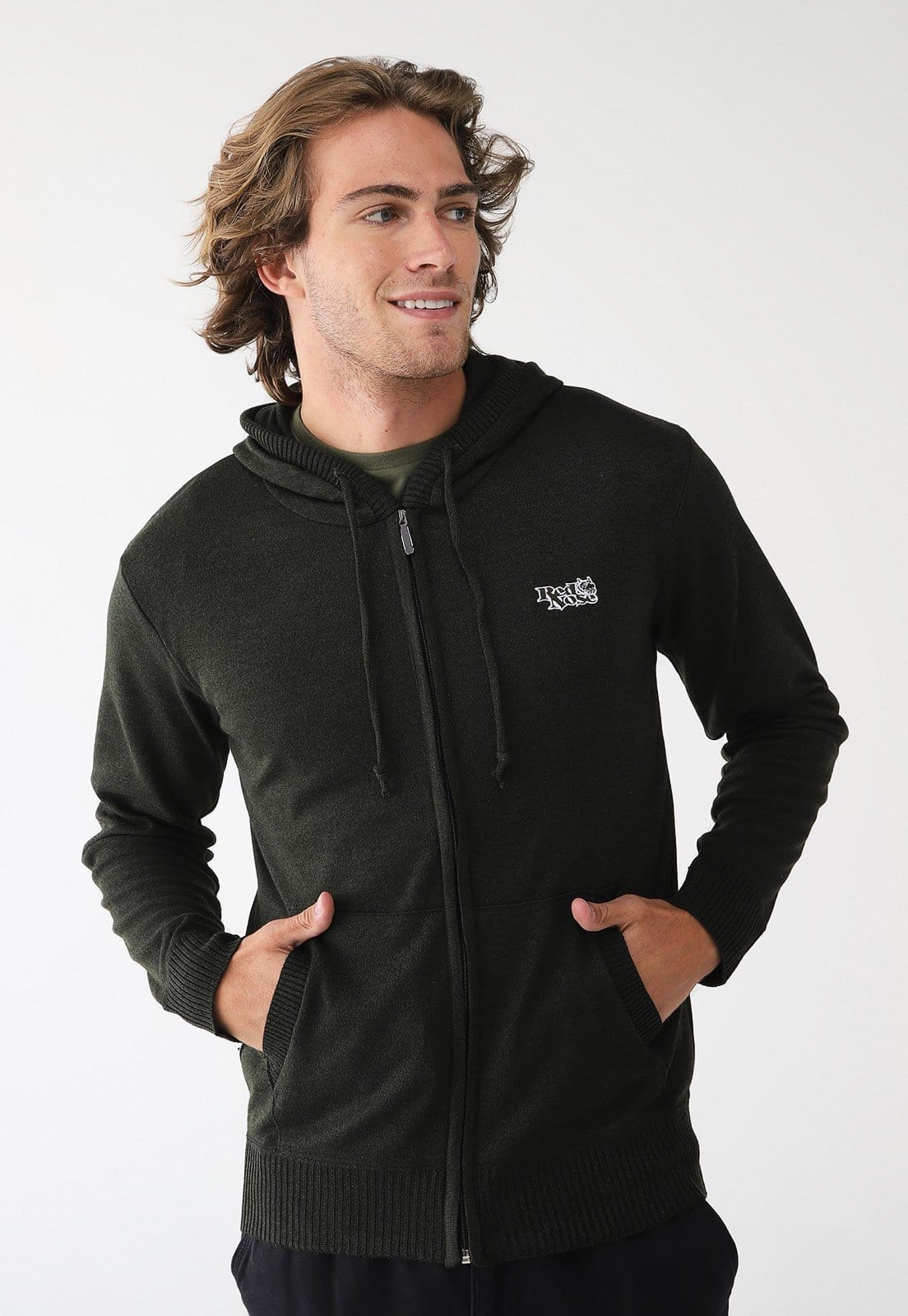 Cardigan Tricot Red Nose Com Capuz Verde