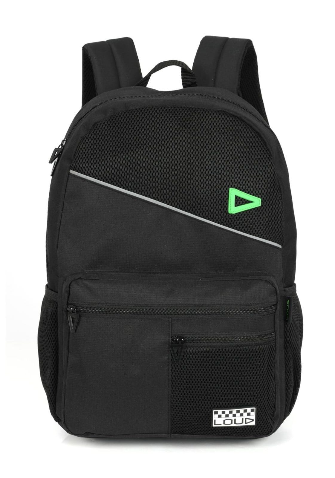 Vista principal Infantil - Mochila de Costas Média Juvenil Loud Básica Luxcel preto