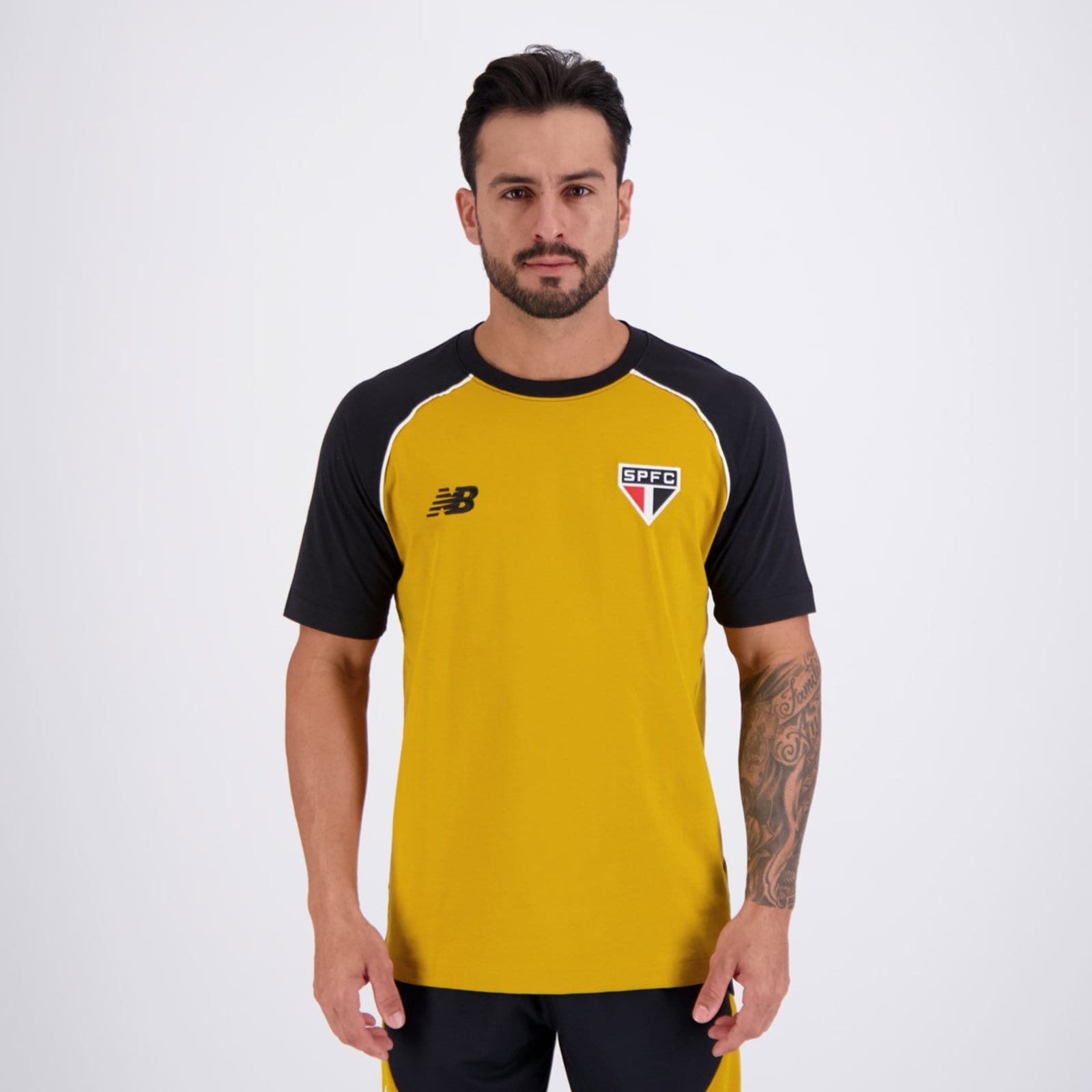 Vista principal Camisa New Balance São Paulo Concentração 2026 New Balance amarelo