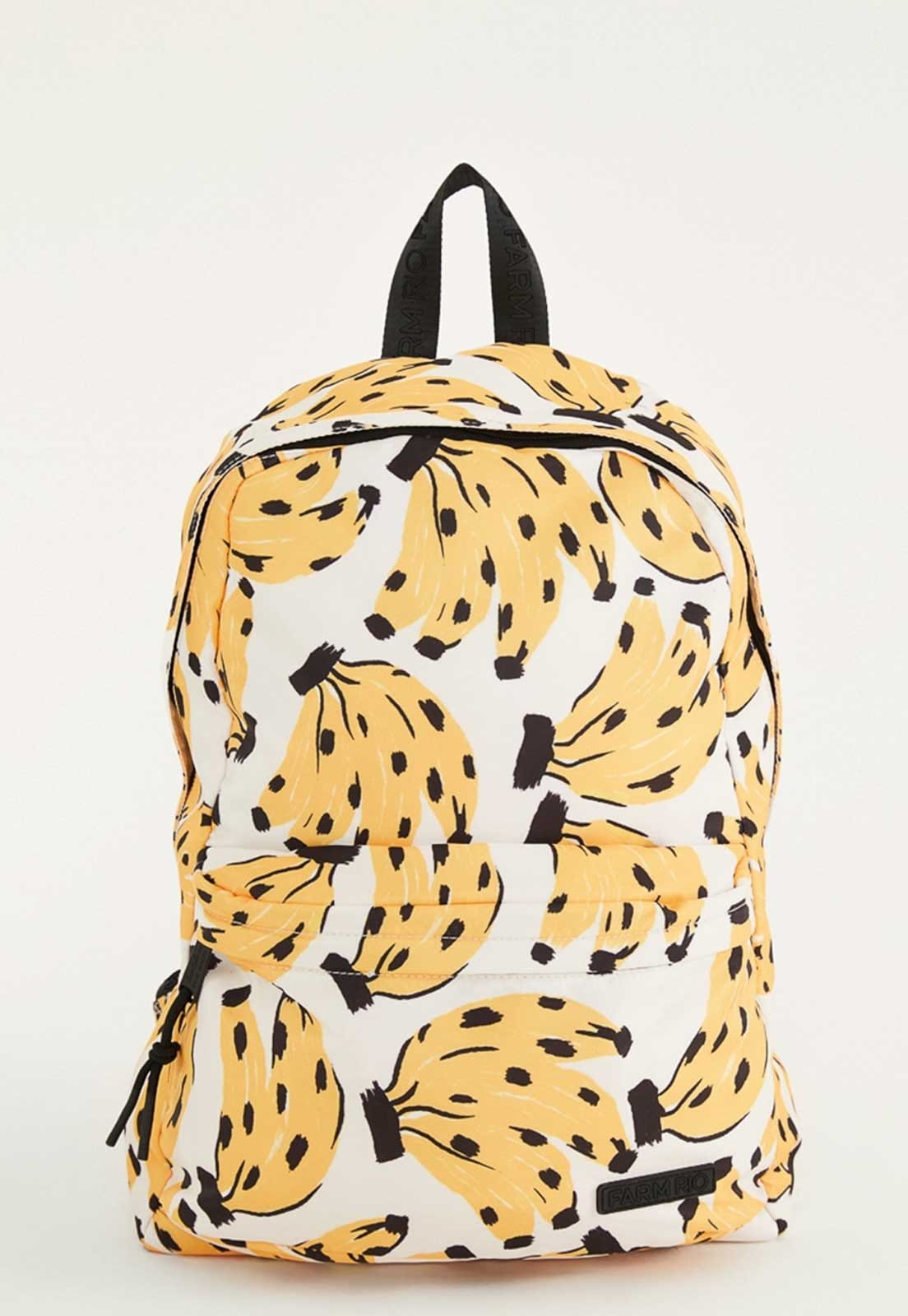 Mochila Feminina FARM Xodó Bossa Banana Off-White