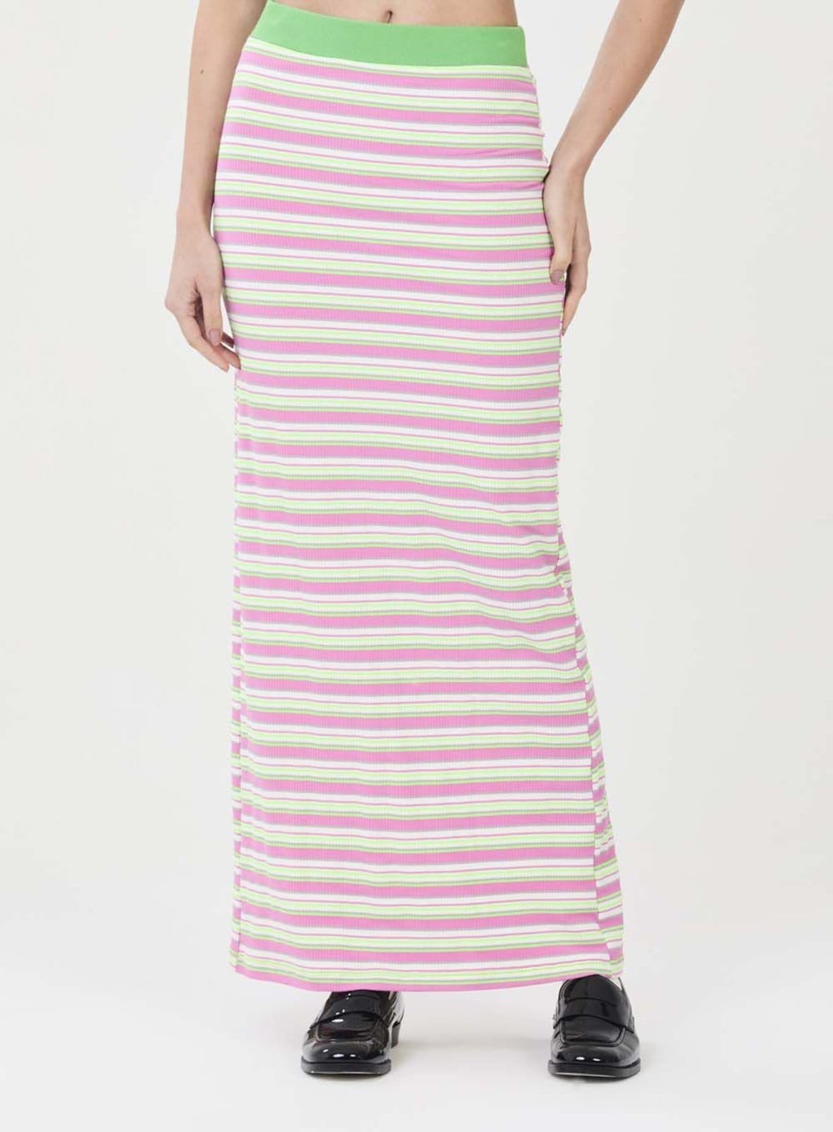 Vista principal Saia Reta Listrada Colcci CLC Colcci CLC rosa