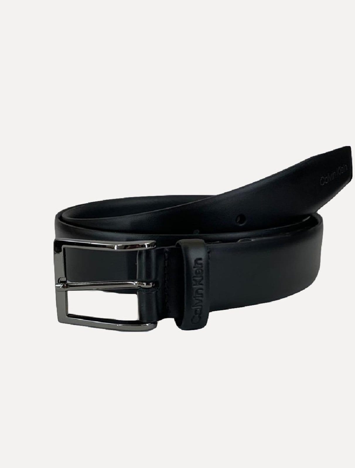 Vista principal Cinto Calvin Klein Masculino CK Basic Onix Preto Calvin Klein incolor