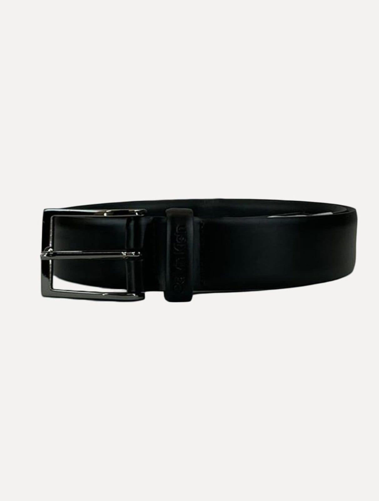 Vista 2 Cinto Calvin Klein Masculino CK Basic Onix Preto Calvin Klein incolor