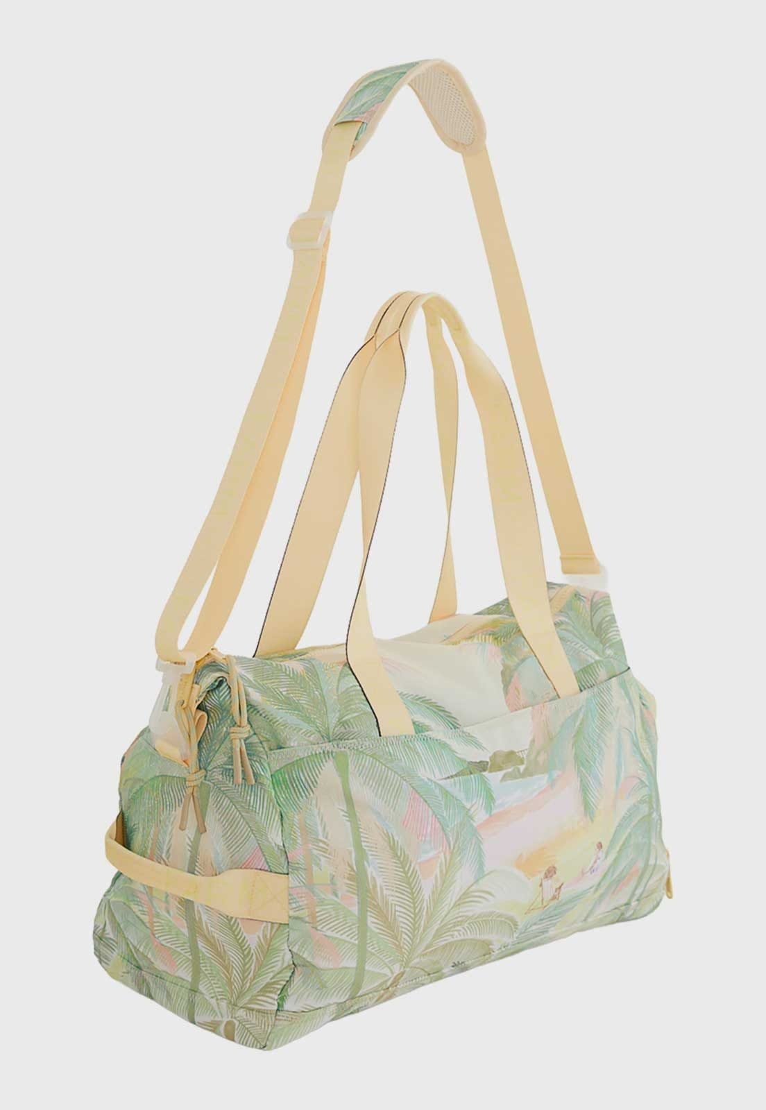 Vista 2 Bolsa Feminina FARM Viva Ioga Estampada FARM verde