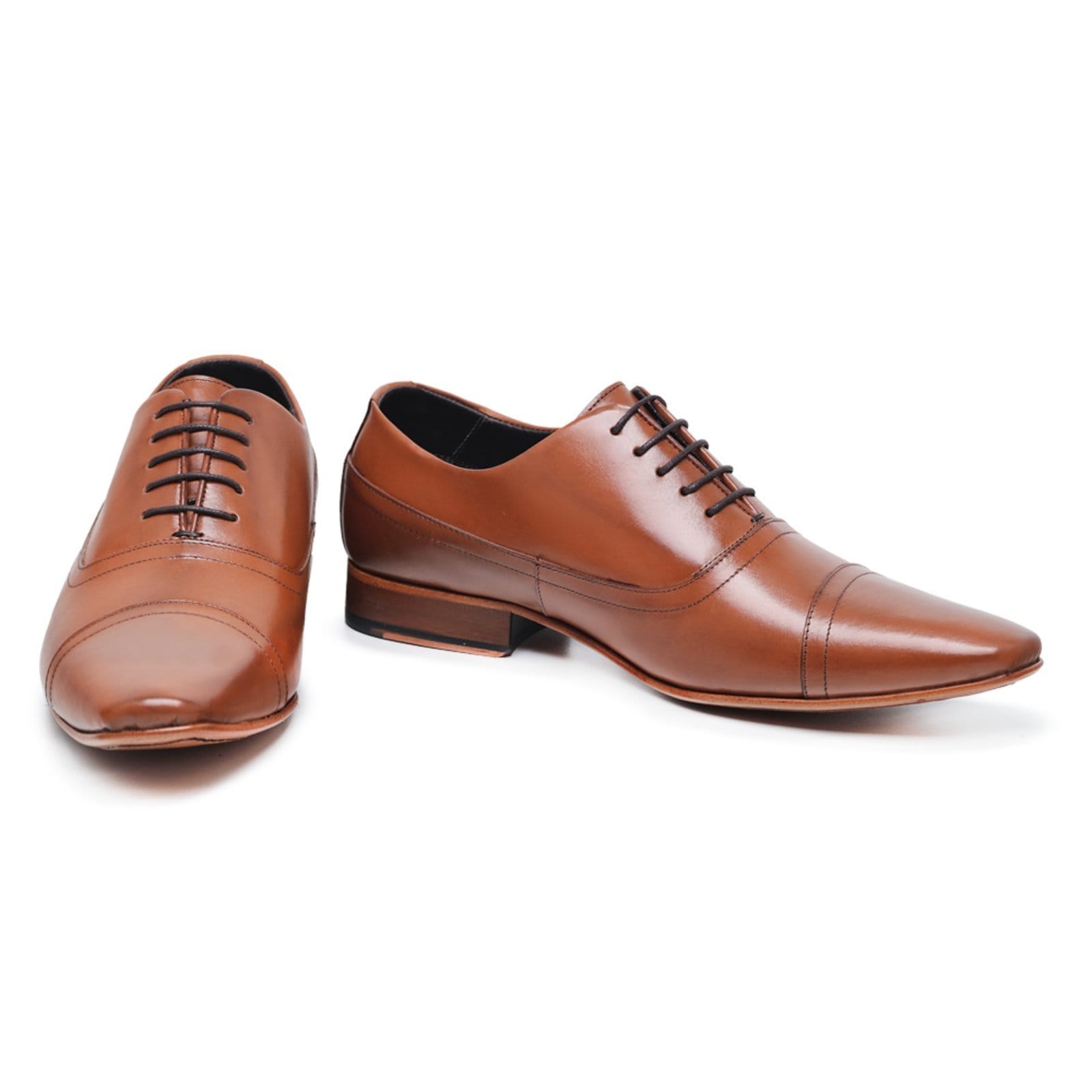 Vista 2 Sapato Social Masculino Oxford Malbork em Couro 1311C Malbork caramelo