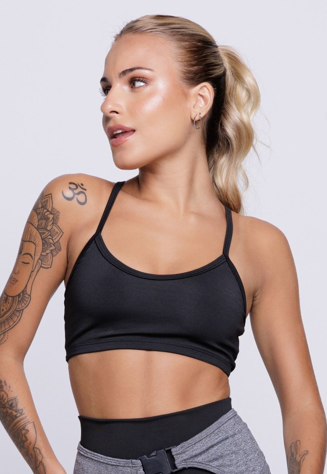 Top Fitness Nadador Feminino Alça Fina Academia