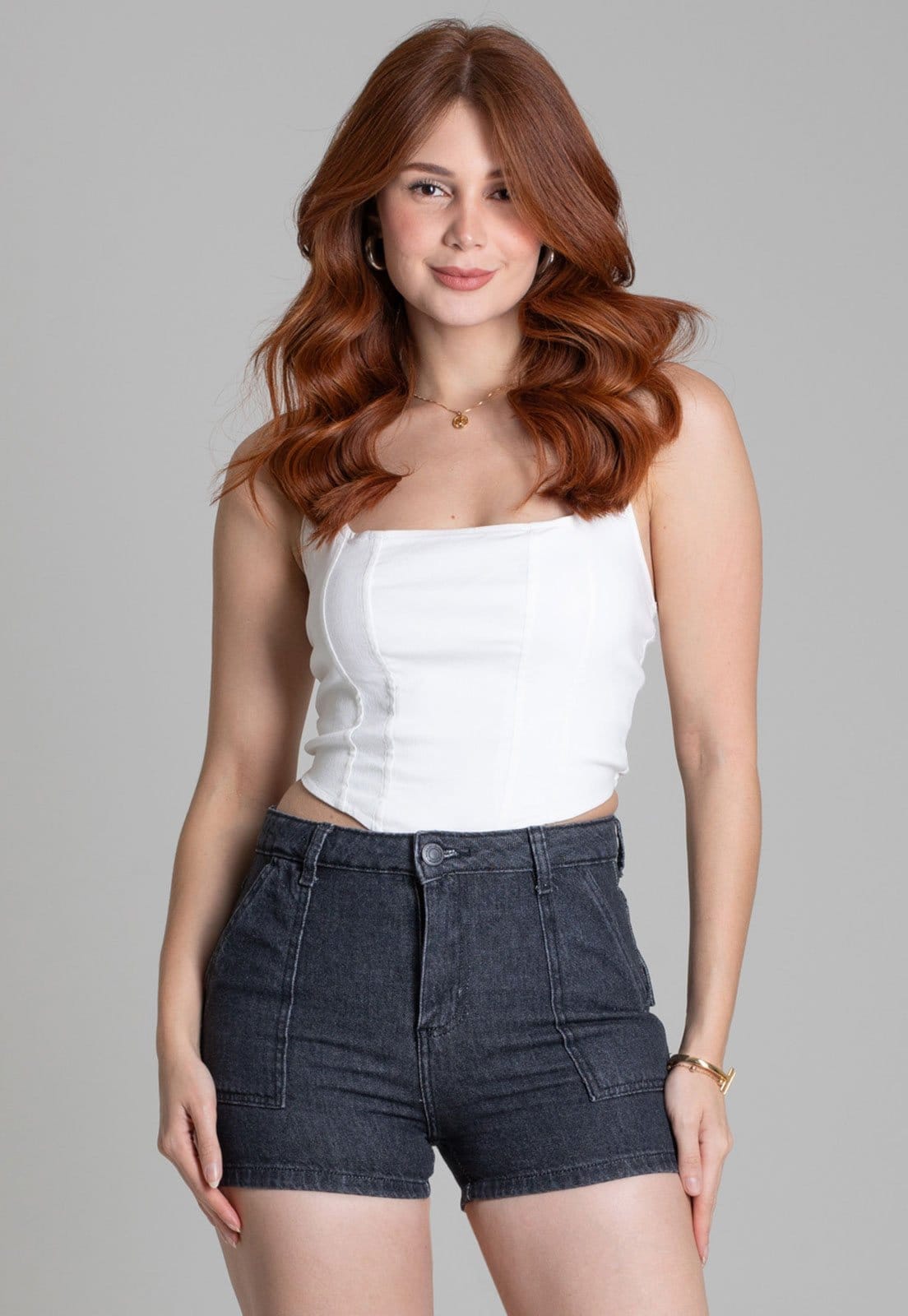 Vista 2 Shorts Feminino Sawary Strat Sawary preto