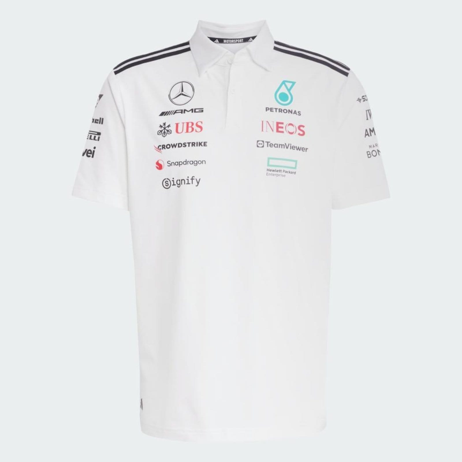 Vista 2 Camisa Polo Branca Mercedes - AMG Petronas Formula One Team adidas Performance adidas performance branco