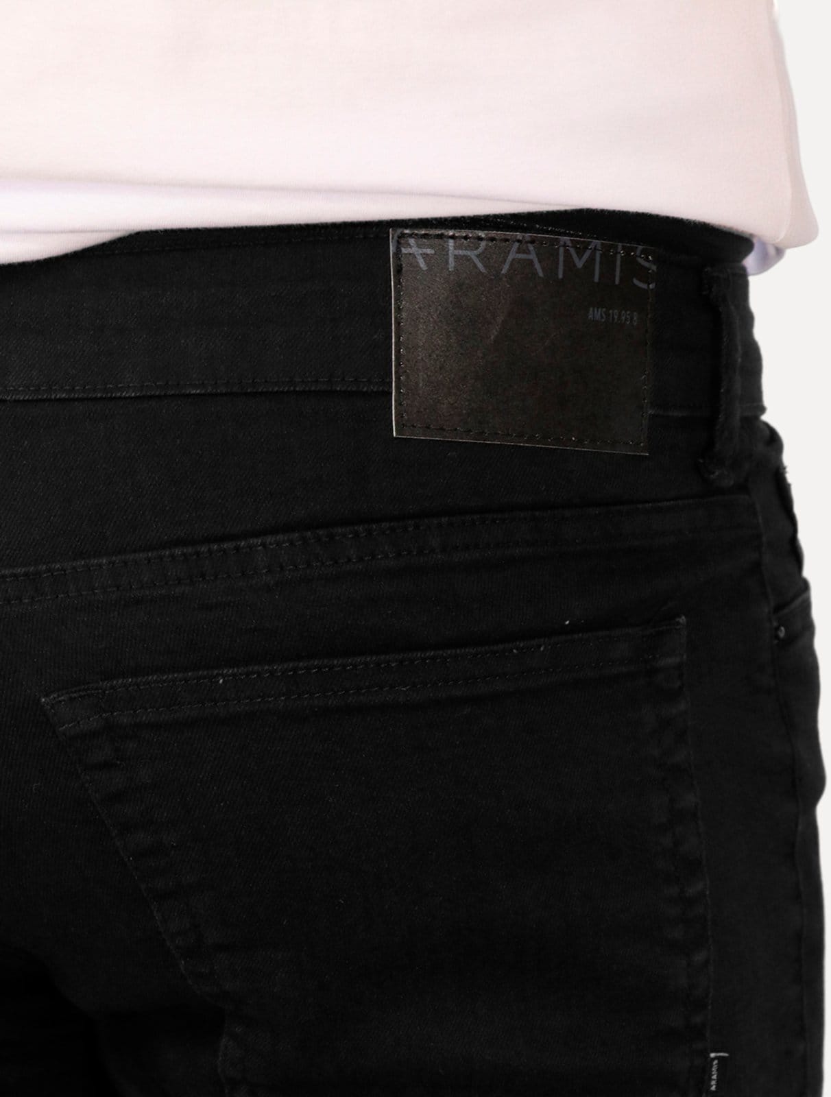 Vista 2 Bermuda Aramis Masculina Jeans Five Pockets Preta Aramis preto