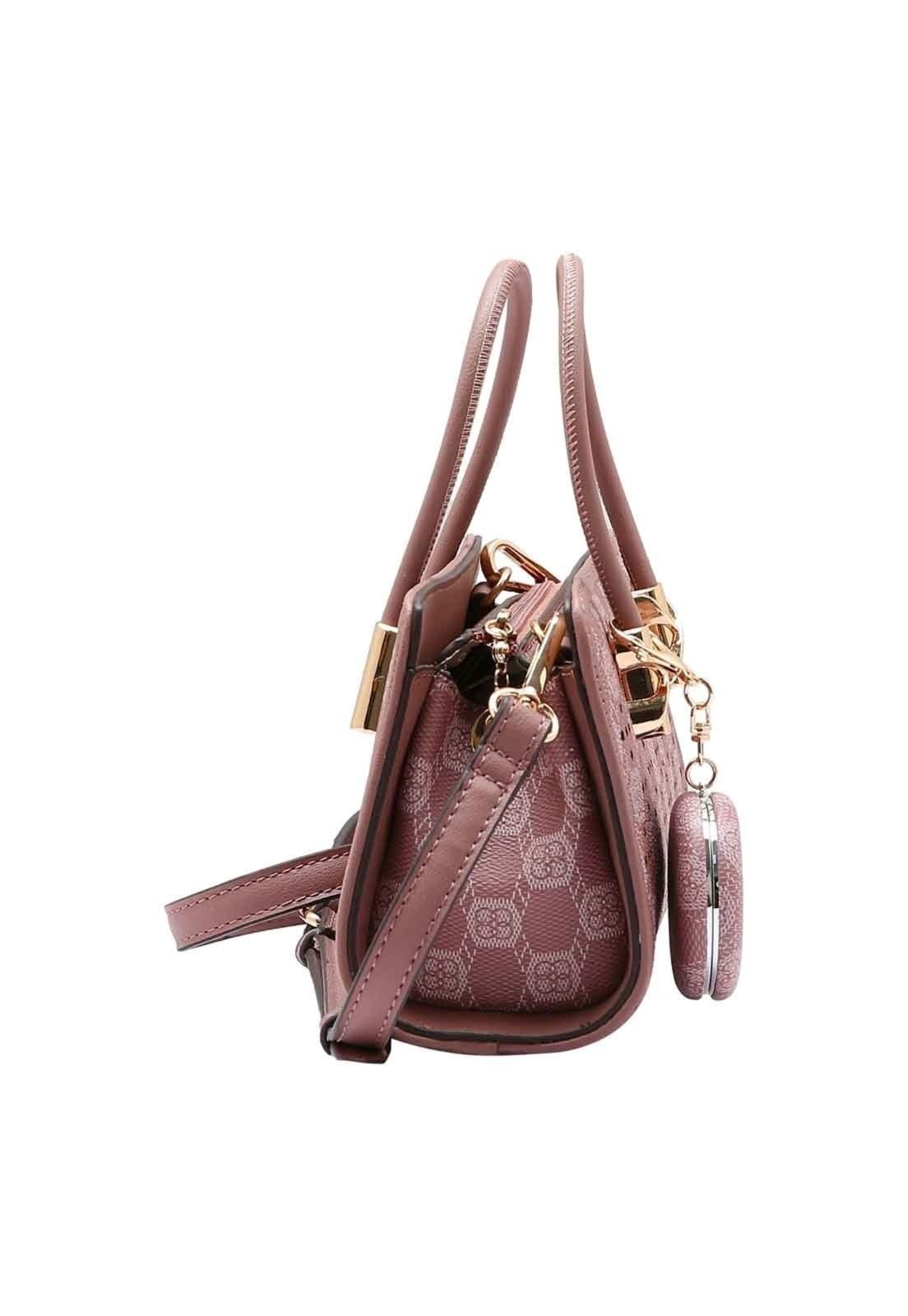 Vista 2 Bolsa Feminina Chenson Original New Cristal Mão Rose 3485031 Chenson rosê rose