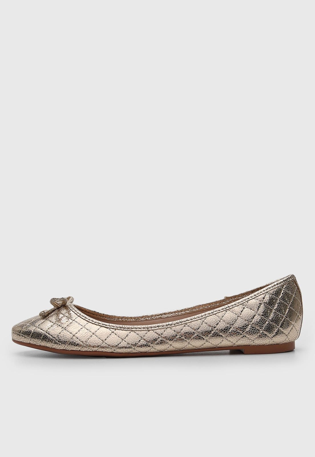 Sapatilha Santa Lolla Metalizada Dourada