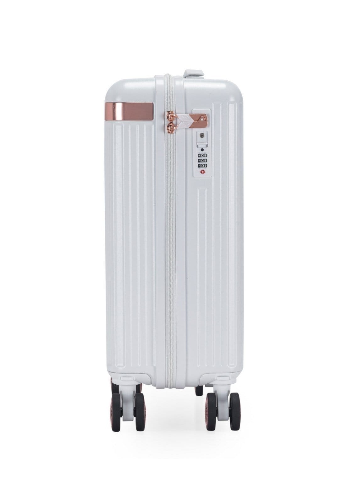 Vista 2 Mala De Bordo Pequena Cavalera Espaçosa Reforçada Viagem PP Passeio Casual Moderna Feminina Cavalera branco