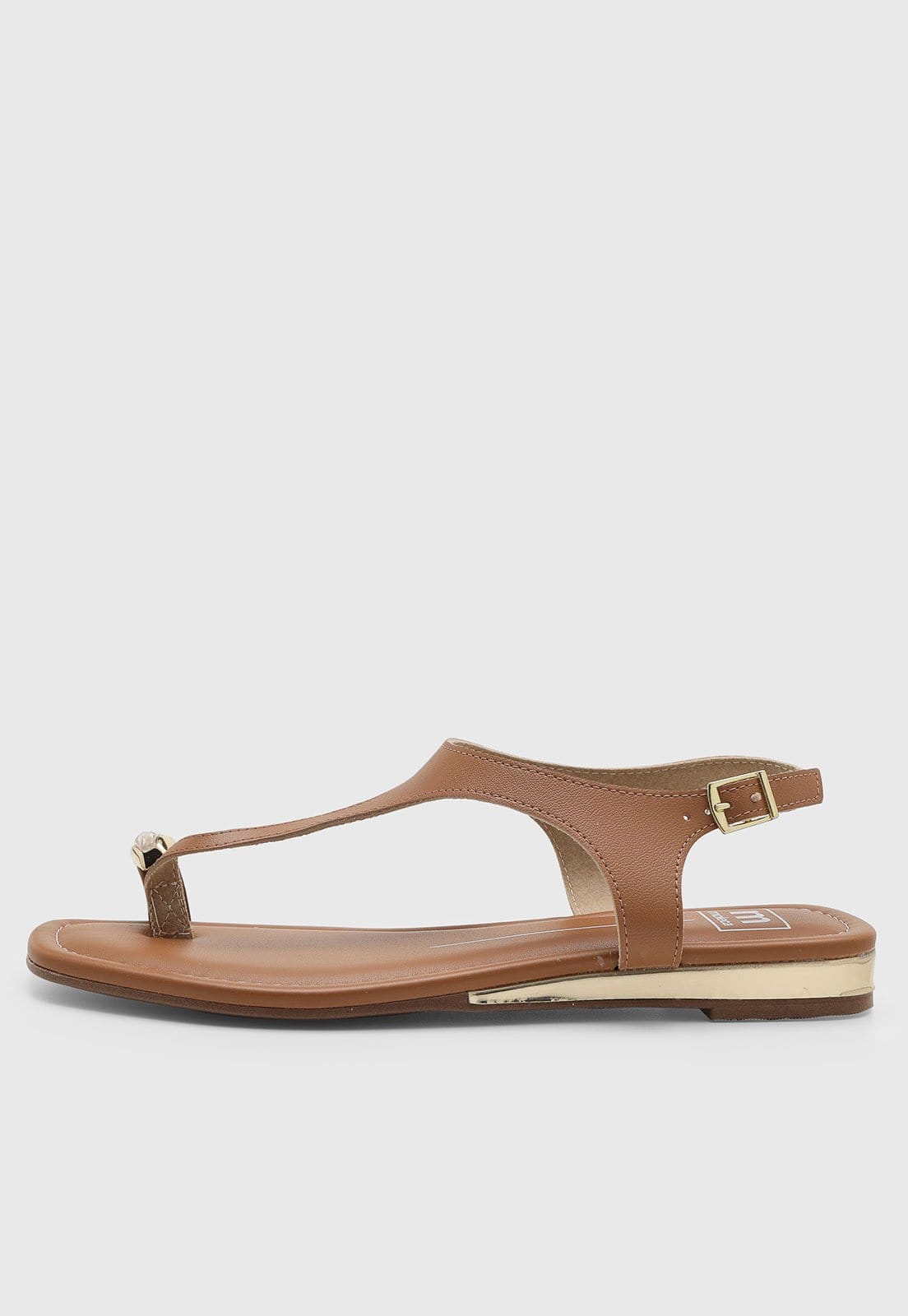 Rasteira Feminina Moleca Fechada Detalhe Pedraria