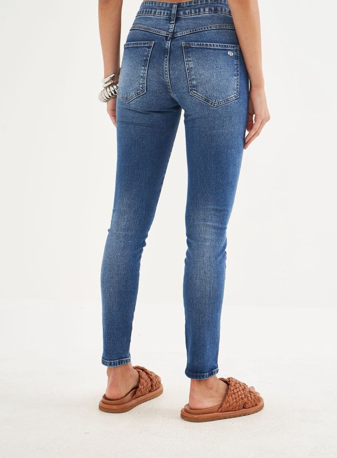 Vista 2 Calça Feminina Jeans - Bia Colcci Indigo Colcci azul indigo